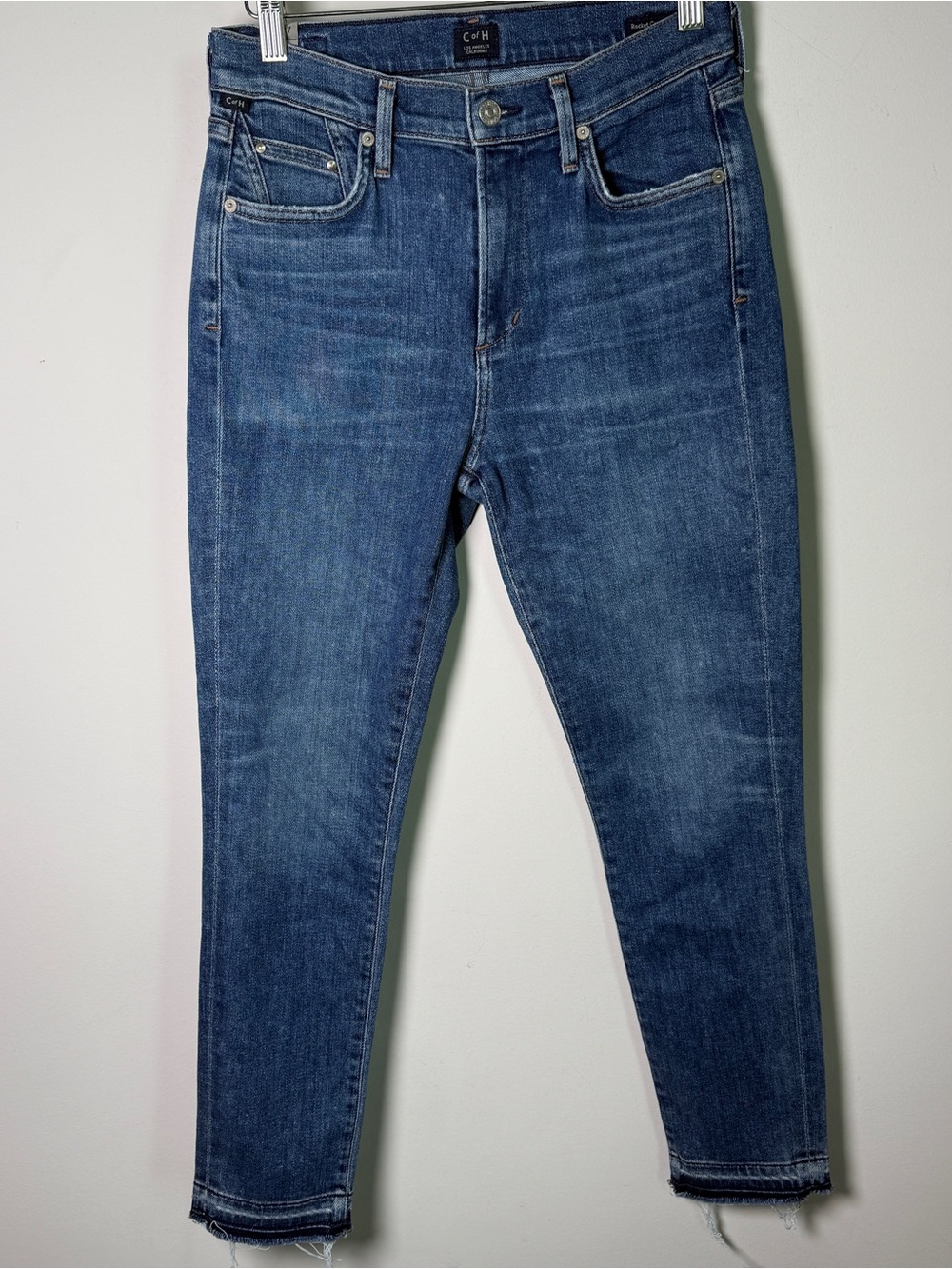 Citizens of Humanity Rocket Crop High Rise Skinny Jeans Dark Indigo Size 27